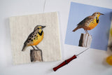 Shepherd Industries - Meadowlark Painting with Wool Needle Felting Kit