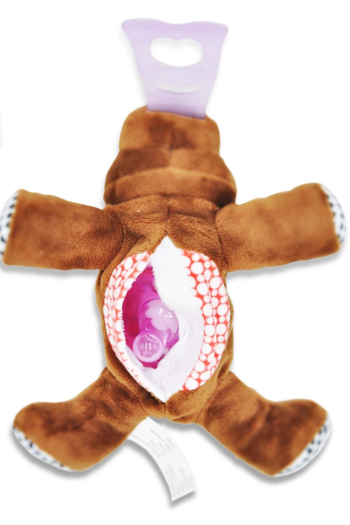 NISSI & JIREH - 4 in 1 Pacifier Holder Teether, Bear