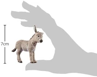 SCHLEICH Farm World Donkey Foal Educational Figurine for Kids Ages 3-8