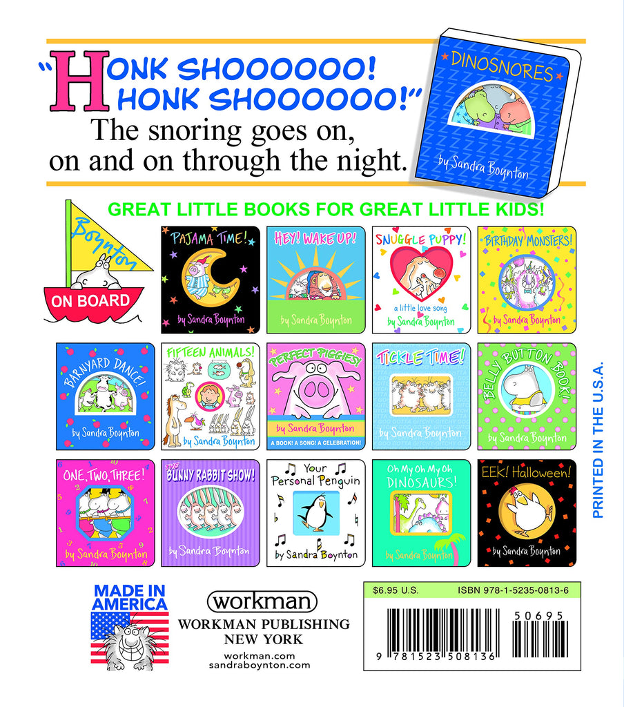 Dinosnores (Boynton on Board) Board book – September 3, 2019 by Sandra Boynton  (Author)