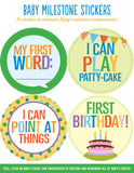 Baby Monthly Milestone Stickers