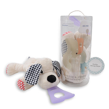 NISSI & JIREH - 4 in 1 Pacifier Holder Teether, Bear