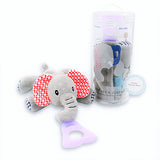 NISSI & JIREH - 4 in 1 Pacifier Holder Teether, Bear