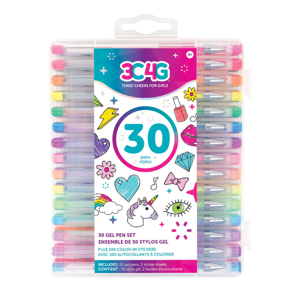 30 Piece Gel Pen Set - Make it Real – Nature's Nook Children's Toys & Books