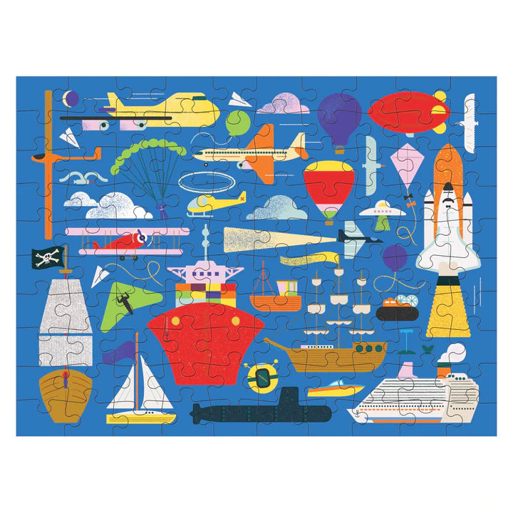 On the Move 100 Piece Double Sided Puzzle