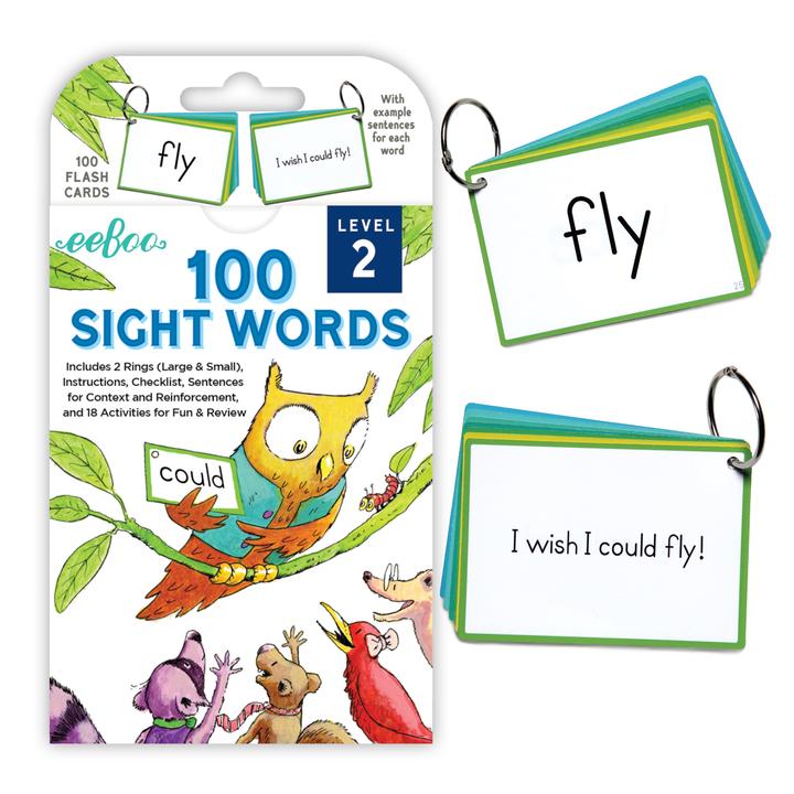 eeBoo 100 Words Flash Cards