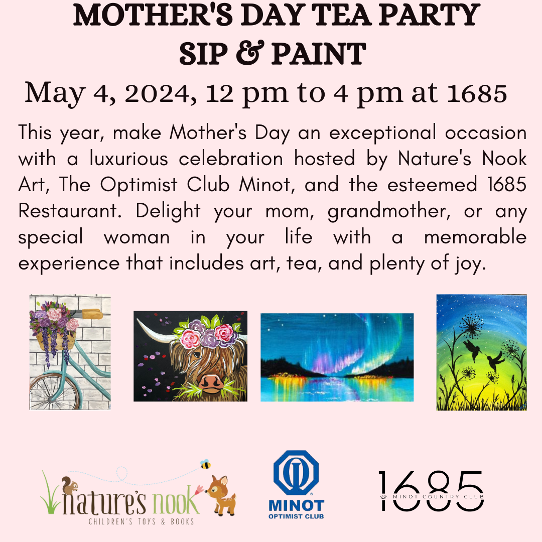 Mother's Day Tea Party; Sip and Paint, Open to the Public