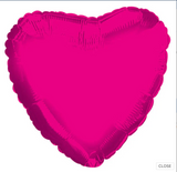 Valentine's Day Balloons 18" Heart Solid Colors