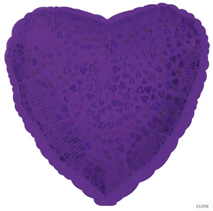 Valentine's Day Balloons 18" Heart Solid Colors