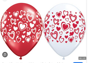 Valentine's Day Balloons Latex