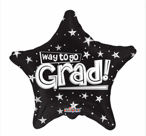 Graduation Balloons – 18" Star Mylar Printed