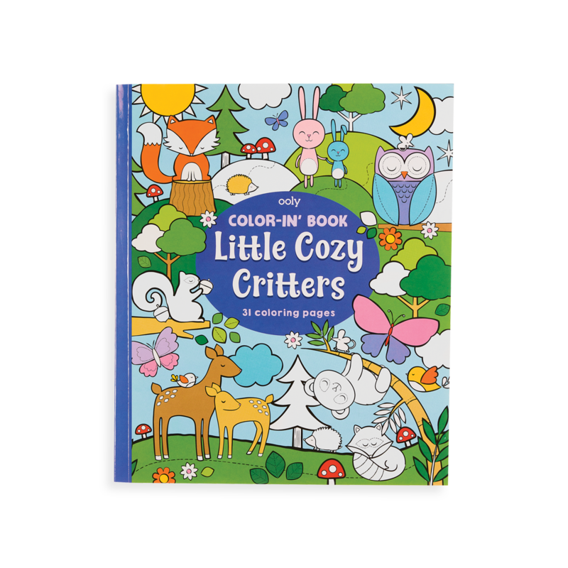 Color-In' Books by Ooly Enchanting Unicorns, Princesses & Fairies, Little Cozy Critters