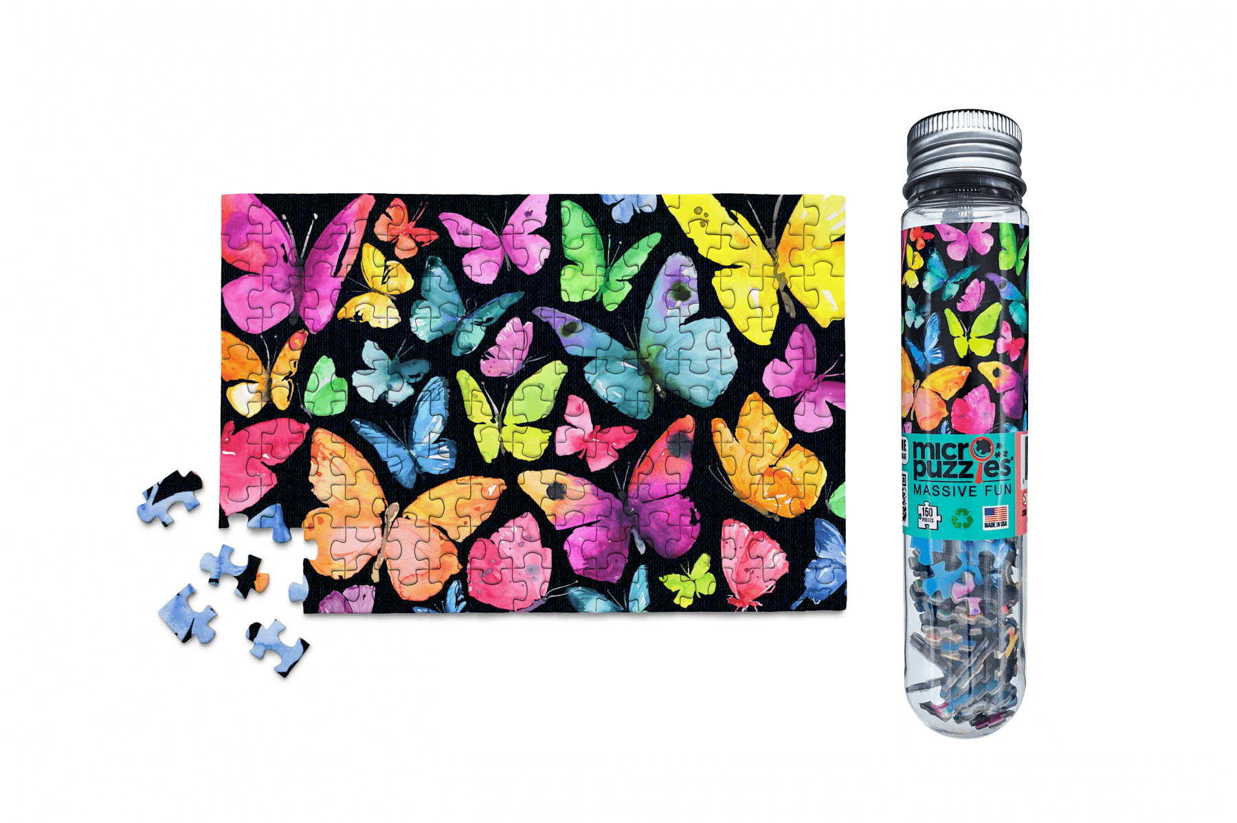 Micro Puzzles - Butterflies Mini Jigsaw Puzzle Gift