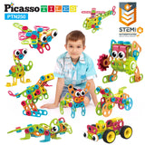 PicassoTiles - PicassoTiles PTN250 Engineering Construction Set