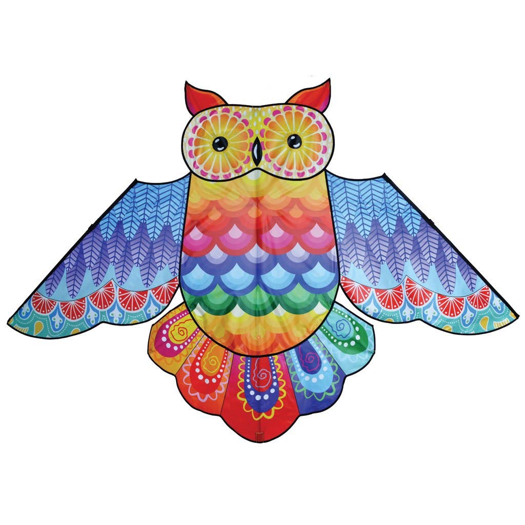 Premier Kites & Designs - 86 In. Rainbow Owl  Kite