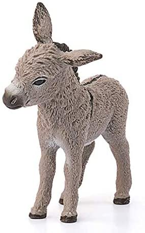 SCHLEICH Farm World Donkey Foal Educational Figurine for Kids Ages 3-8