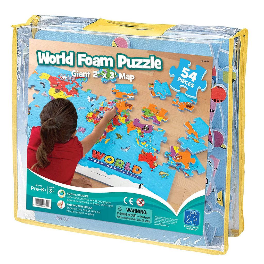 Educational Insights World Foam Map Puzzle