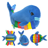 Little Chubby One - Sensory Buckle Whale Pillow