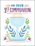 GINA B DESIGNS - With Scripture Religious Card - 1st Communion
