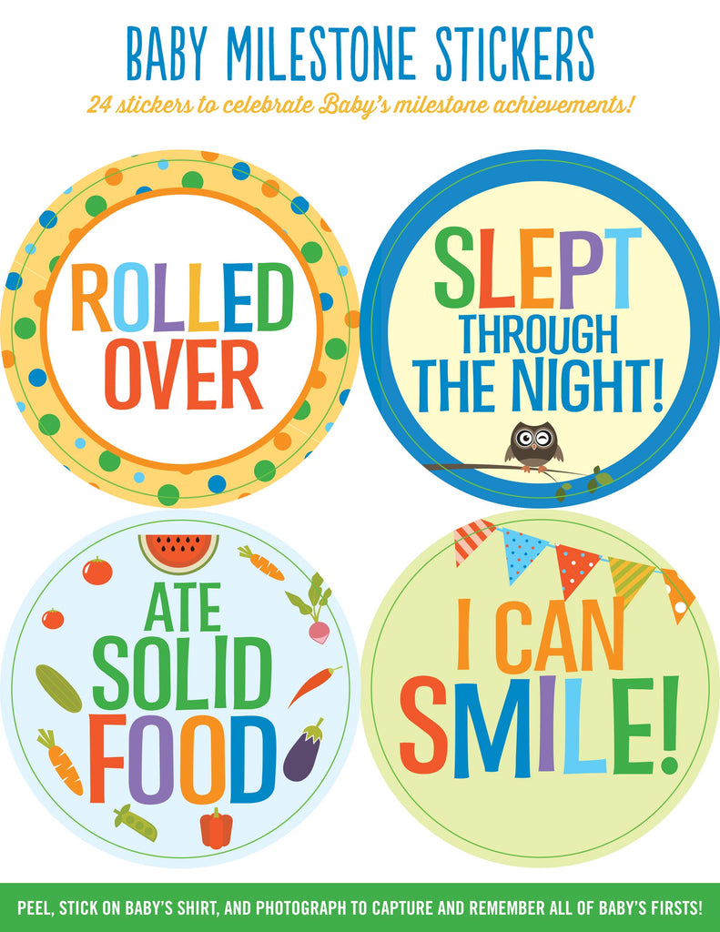 Printable Baby Milestone Markers, Milestone Stickers