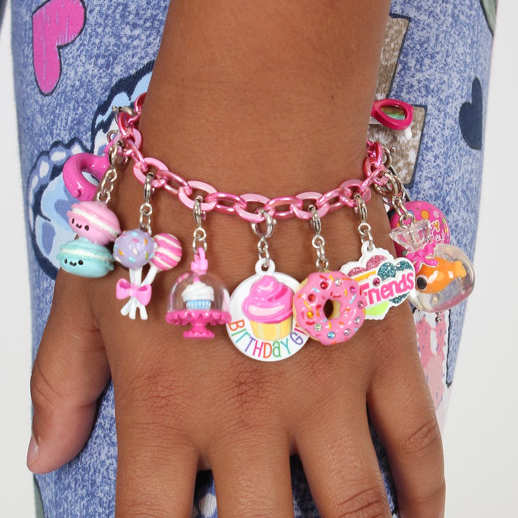 Charm It! Bracelet: Pink Chain Link