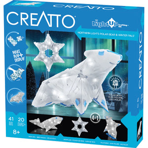 Creatto Northern Lights Polar Bear & Winter Pals