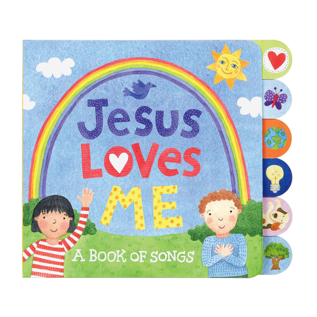 C.R Gibson Baby - Jesus Loves Me- Tab Board Book