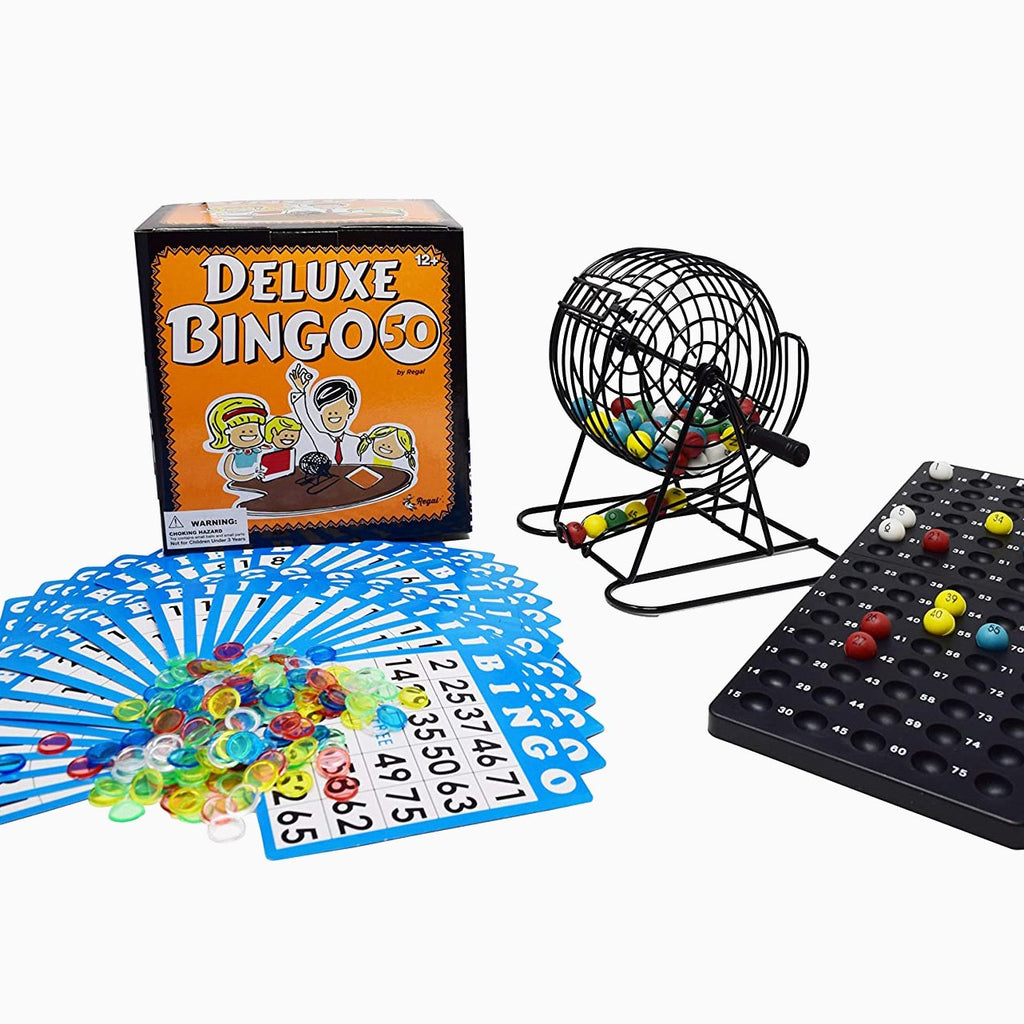 Deluxe Bingo Cage Game Set  - 50 Cards