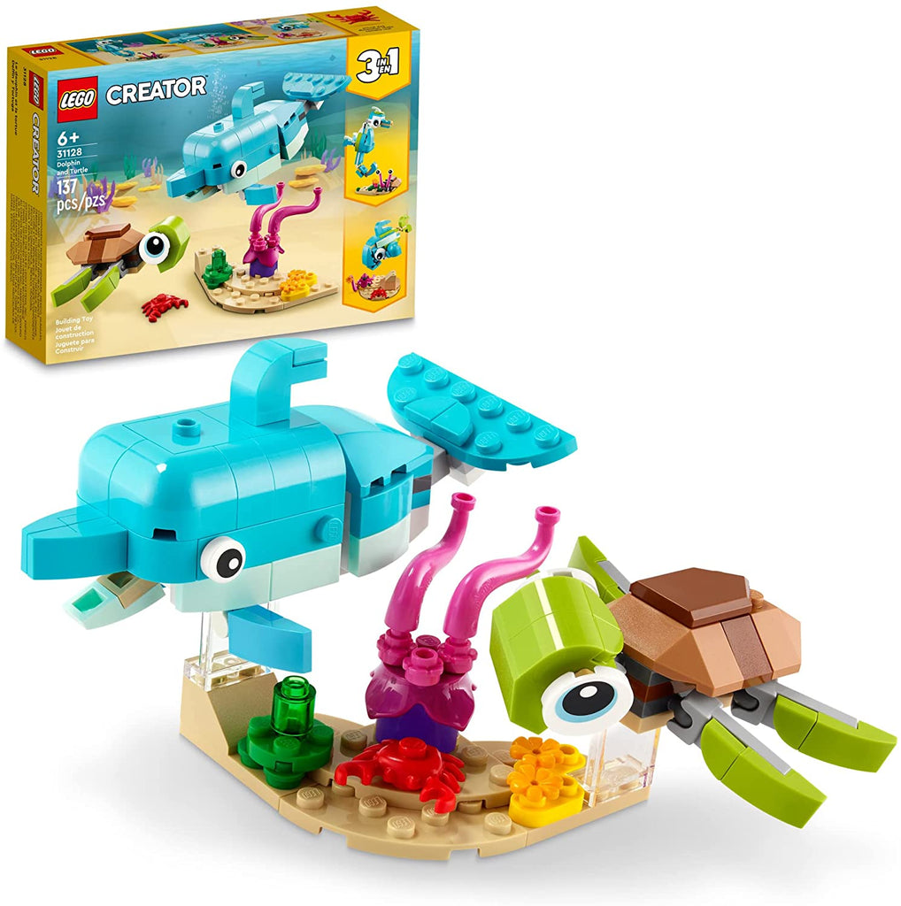 Lego Dolphin and Turtle