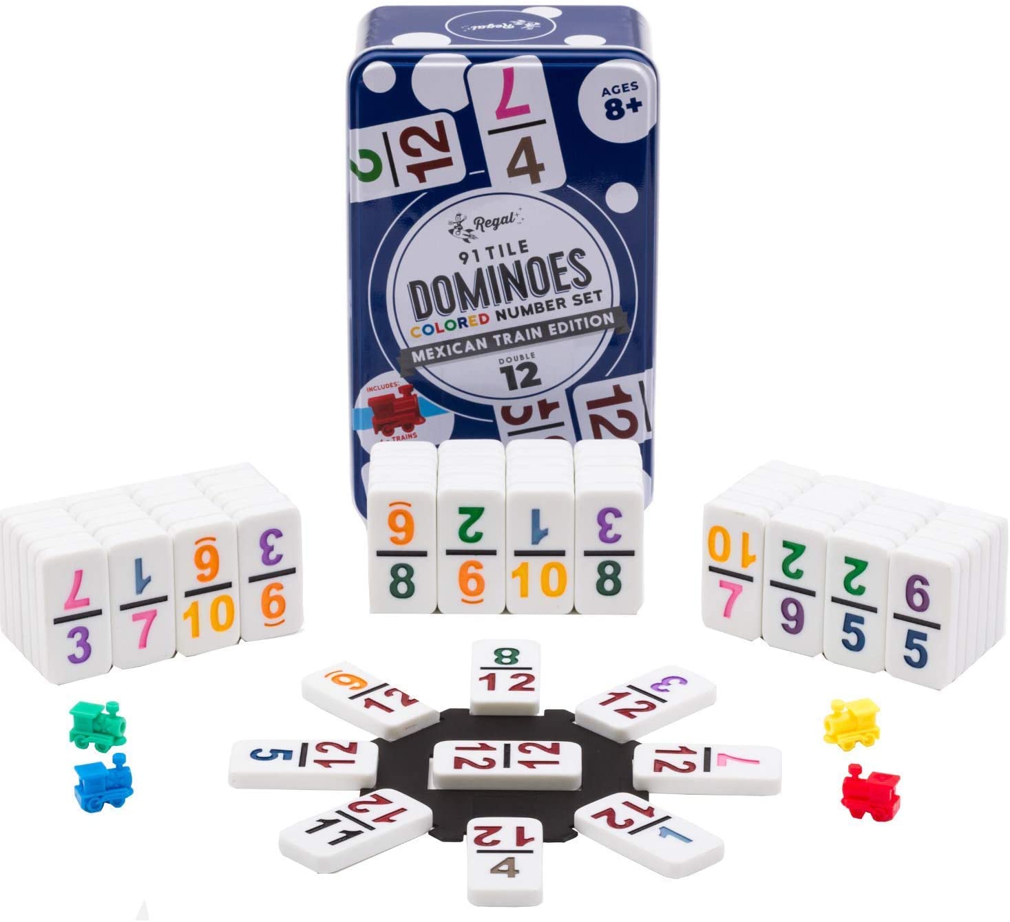 Double 12 Numbered Dominoes