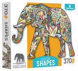Elephant Mosaic Shaped Puzzle - 370 piece