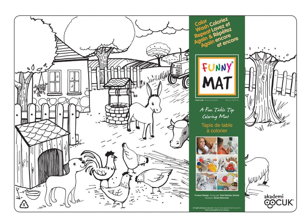 Funny Mat - Which Way to Go? w/6 Giotto Markers, Arts & Crafts