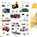 Peel + Discover: Cars! Trucks! Trains! And More Paperback – Sticker Book, June 23, 2020 by Workman Publishing (Author)