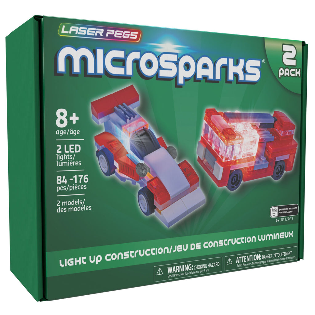 Laser Pegs Microsparks Vehicle Pack – Nature's Nook Children's
