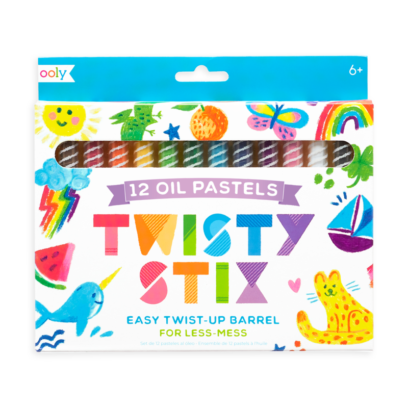 Twisty Stix Oil Pastels, Set of 12