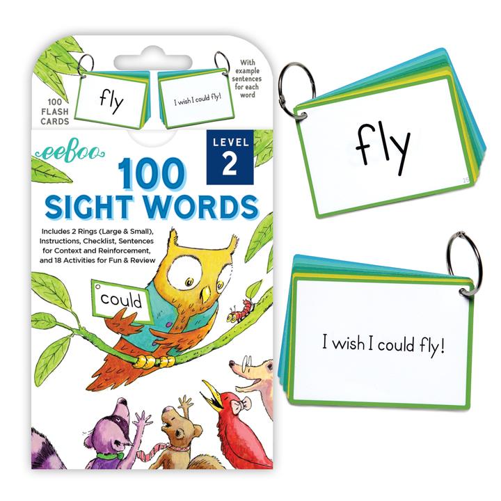eeBoo 100 Words Flash Cards